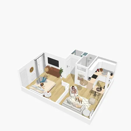 Apartment Warm Pineapple Apartment- Becon Les Bruyere Asnieres-sur-Seine
